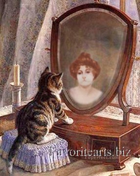 cat cats Painting - Is cat woman or Is woman cat revision of classics